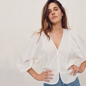 Christy Dawn Emmy Top (white size medium)